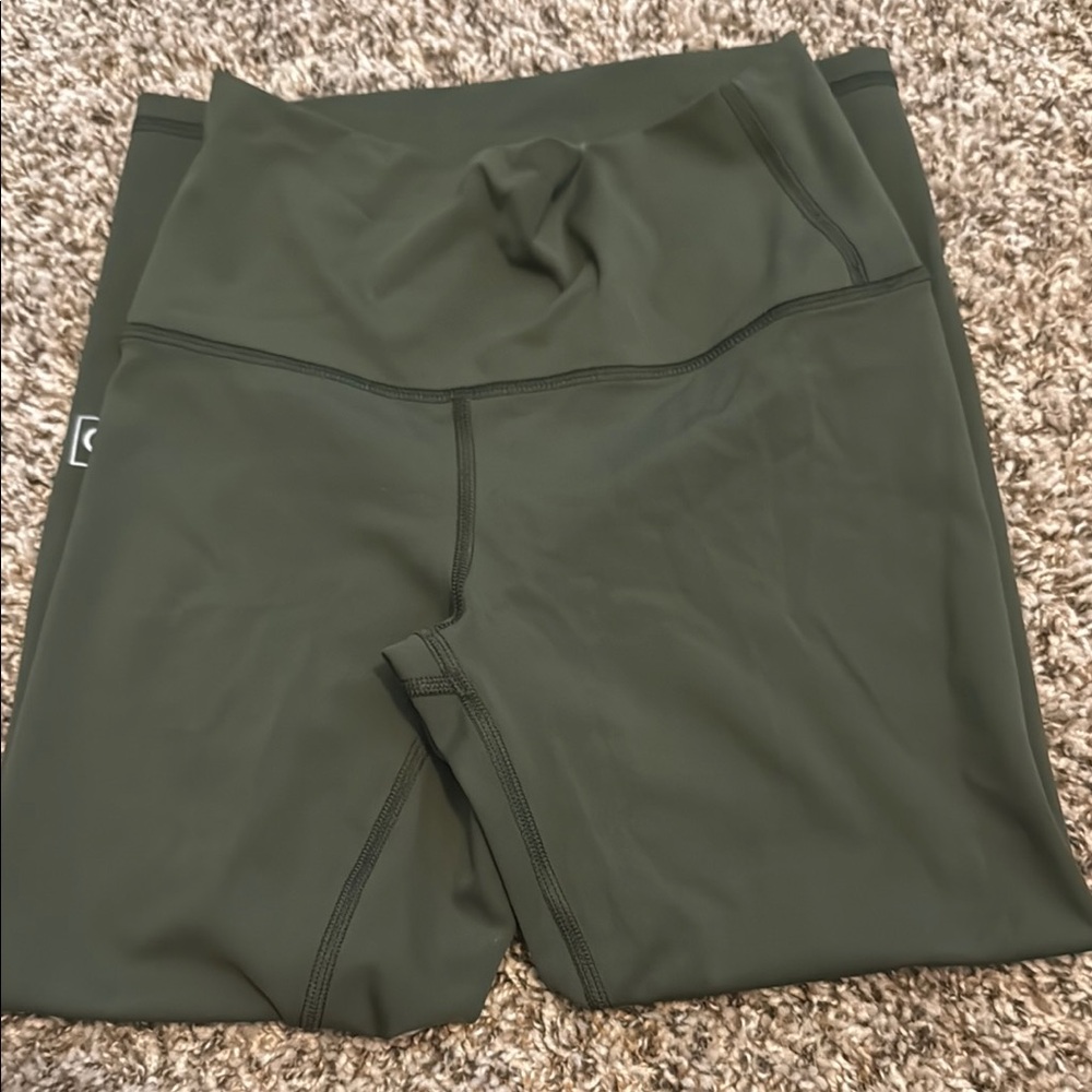 Fleo Olive Green Leggings